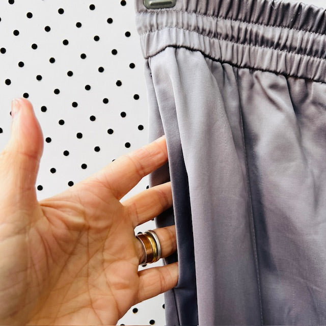 ZARA / wide legged lavender pull on pants / M / new with tags (3877245082677221714)