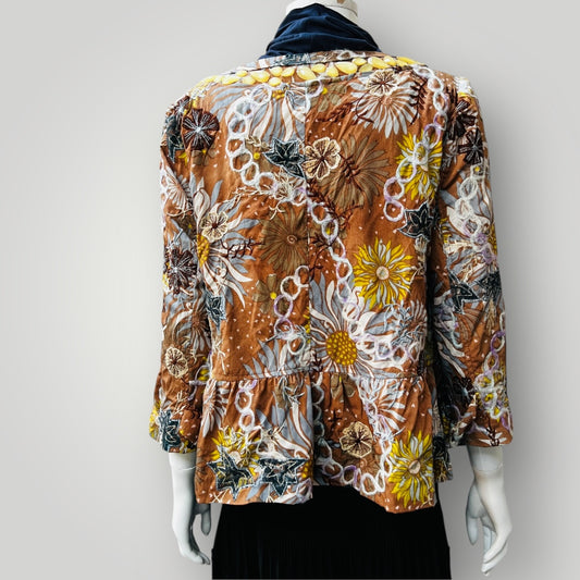 embroidered beaded jacket / s/m (3877246836117120665)