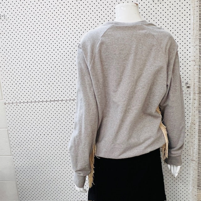 UNDERPROTECTION / fringed sweatshirt / m (3877830556115046689)