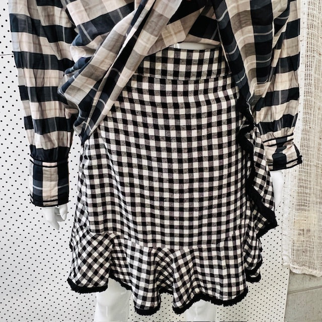 STORM / ruffle gingham mini / s (3877830589055863762)