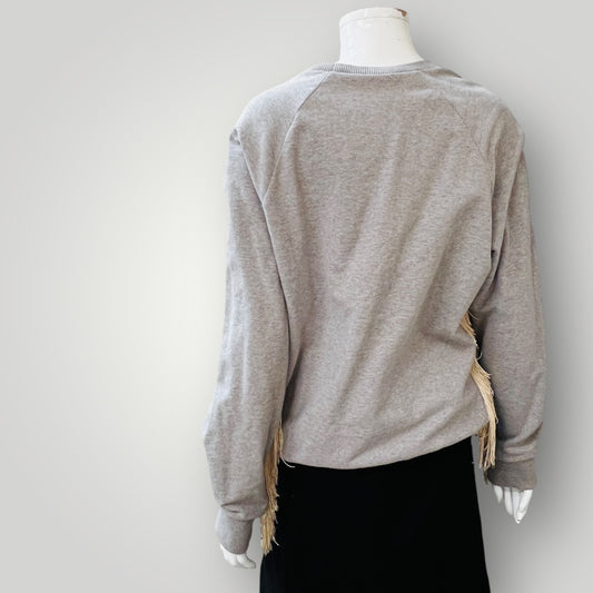 UNDERPROTECTION / fringed sweatshirt / m (3877831017254533971)