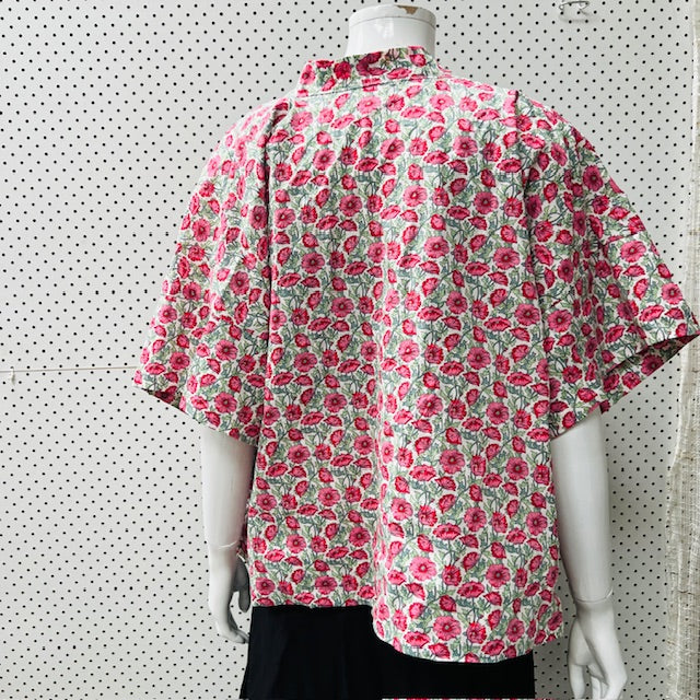 cute kimono style jacket in liberty print fabric / one size (3878026488187267380)