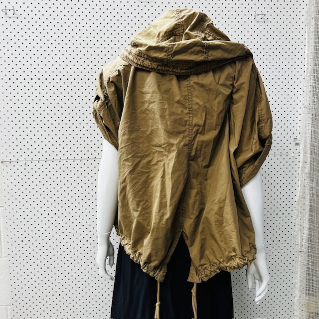 COUNTRY ROAD / short sleeved cotton jacket / m (3878026604325605269)