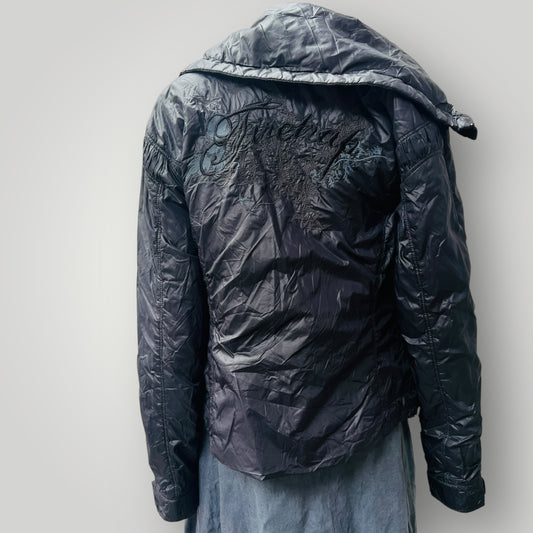 FIRETRAP / quilted jacket with embroidery to back / s (3879066916309710853)