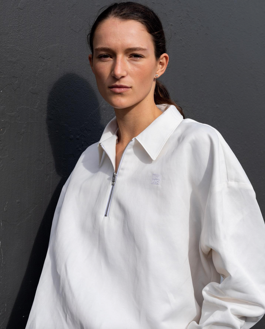 Totême / White Monogram Tracksuit Zip-Up Jacket / 38 (3879232637349218256)