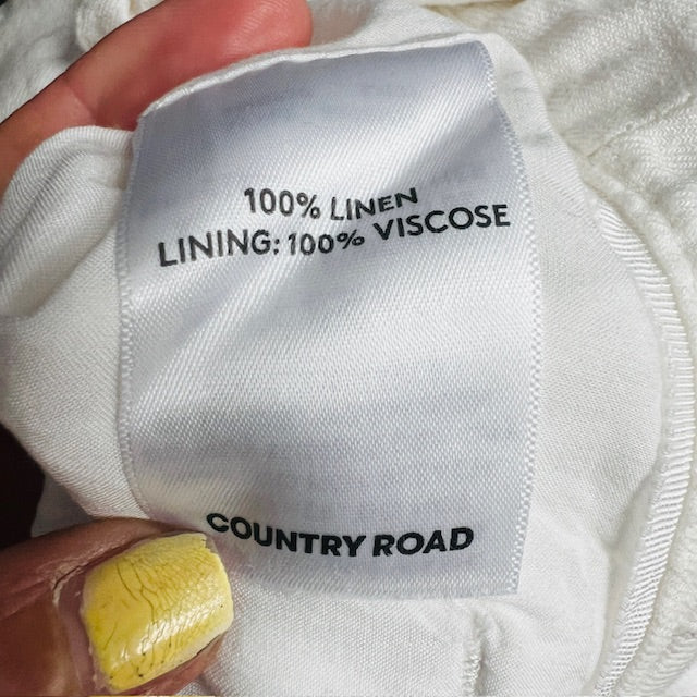 COUNTRY ROAD / organic french linen shorts / s (3879315363100889588)