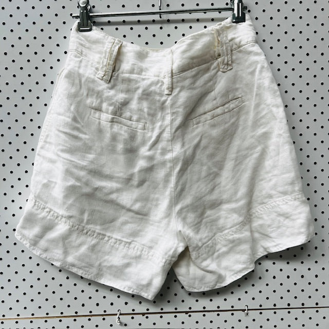 COUNTRY ROAD / organic french linen shorts / s (3879315365011350996)
