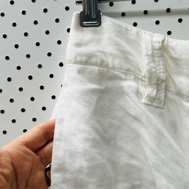 COUNTRY ROAD / organic french linen shorts / s (3879315369259195532)