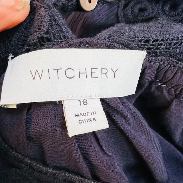 WITCHERY / textured lace detail dress / 18 (3879836763367263162)