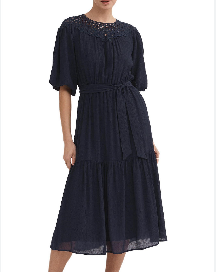 WITCHERY / textured lace detail dress / 18 (3879844334477803451)