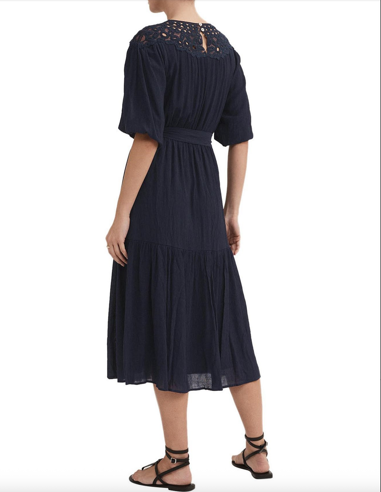 WITCHERY / textured lace detail dress / 18 (3879844348303787930)