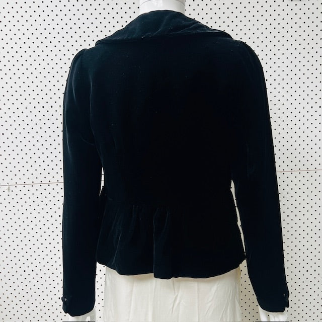 ANIVEE F / silk velvet jacket / s (3880360502280540137)