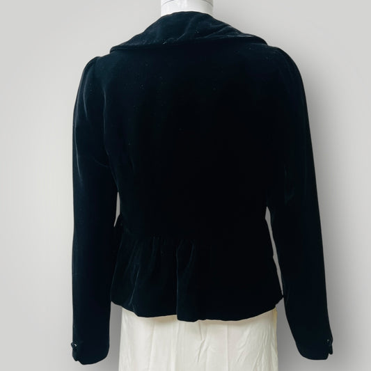 ANIVEE F / silk velvet jacket / s (3880361373477670775)