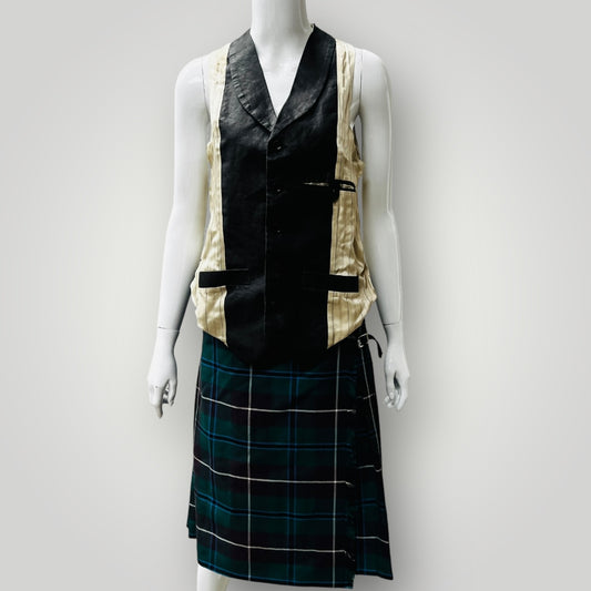 BROMLEYWEAR / wool kilt / school uniform - OGHS / made in nz / s (3881556029693881976)