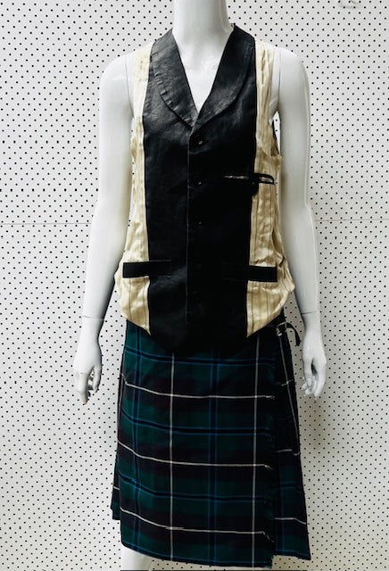 BROMLEYWEAR / wool kilt / school uniform - OGHS / made in nz / s (3881560599869611072)