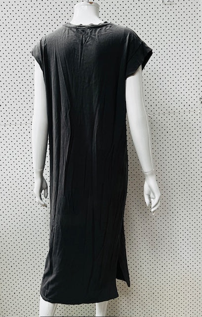 HOLY CHIC / grey midi dress / s (3881652905609167076)