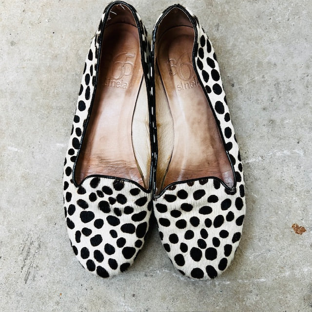 spotted horsehair ballet flats / 38 (3882012440385237141)