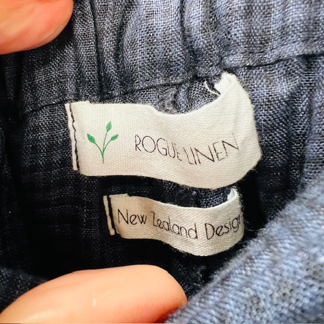 ROGUE LINEN / wide cropped pants / s/m (3882097688821105897)