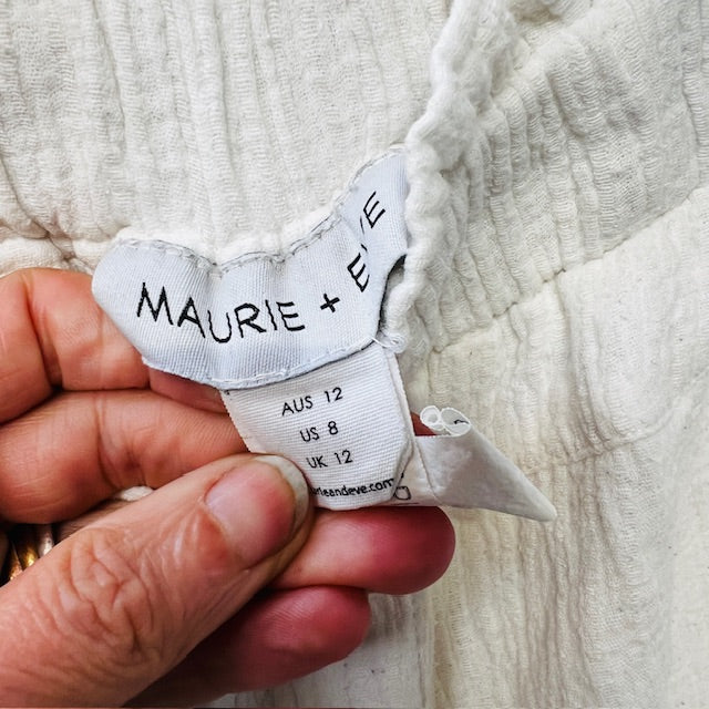 MAURIE + EVE / white full pants / 12 (3882097753107796550)