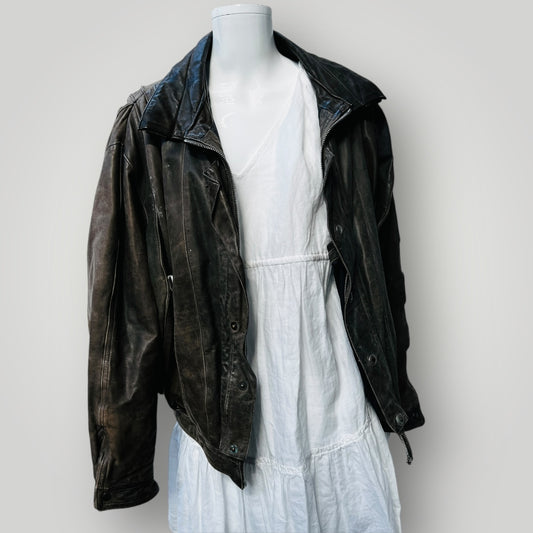 1980s vintage / Marithe Francois Girbaud x Compagnie Des Montagnes / leather (3882289868476602952)