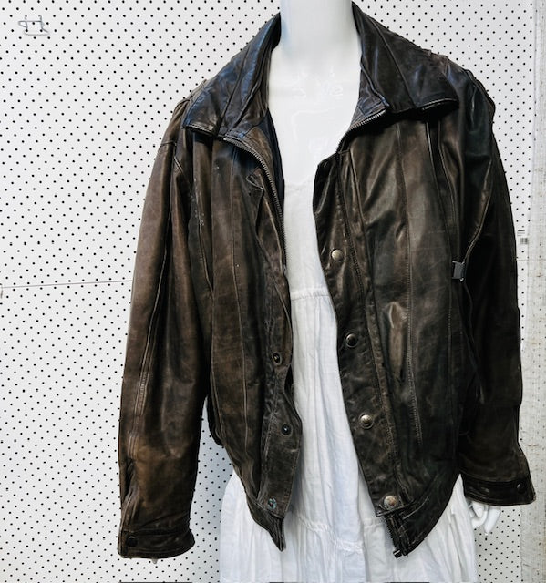 1980s vintage / Marithe Francois Girbaud x Compagnie Des Montagnes / leather (3882347372032494414)