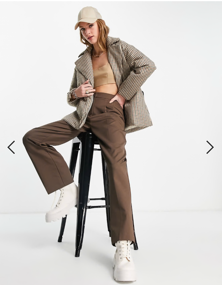 Fashion Union / fitted puffer jacket in check / 14 (3882613802461359674)