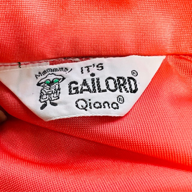 VINTAGE / Gailord 70's pink prairie collar ruffled body shirt / s (3882692275445544736)