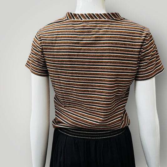 RUBY / striped tee / s / made in nz (3882865087969964758)