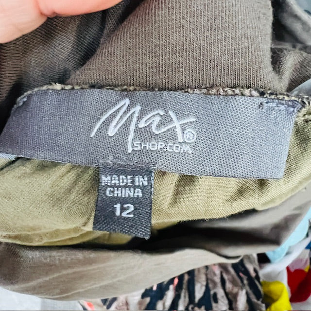 MAX / brown maxi skirt / 12 (3883202552759314722)