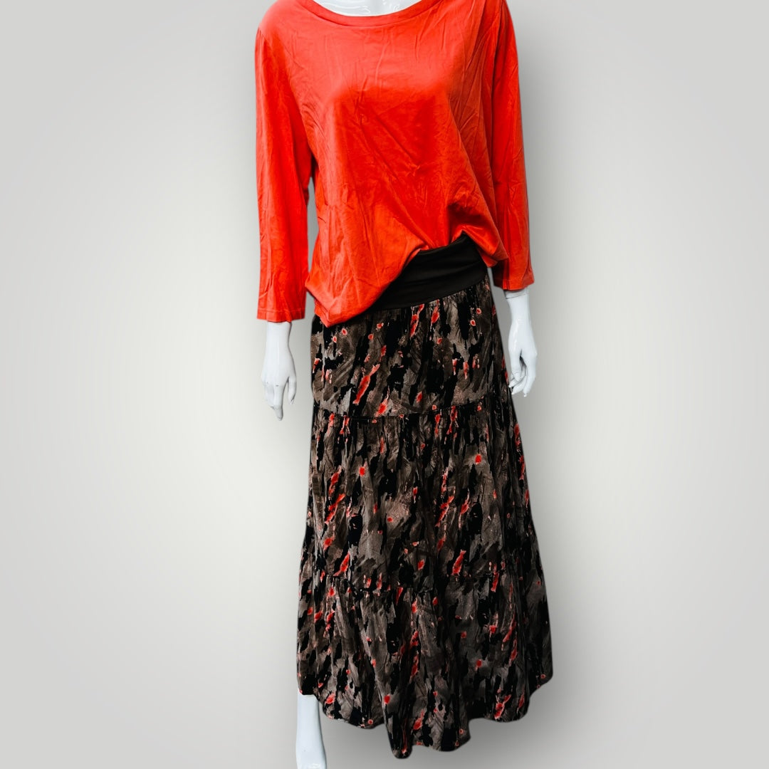 MAX / brown maxi skirt / 12 (3883203719921229782)