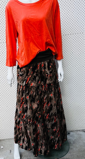MAX / brown maxi skirt / 12 (3883203792610675403)