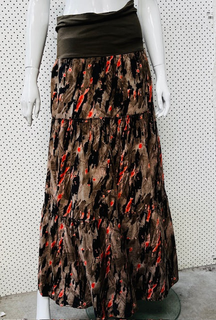 MAX / brown maxi skirt / 12 (3883203809343414079)