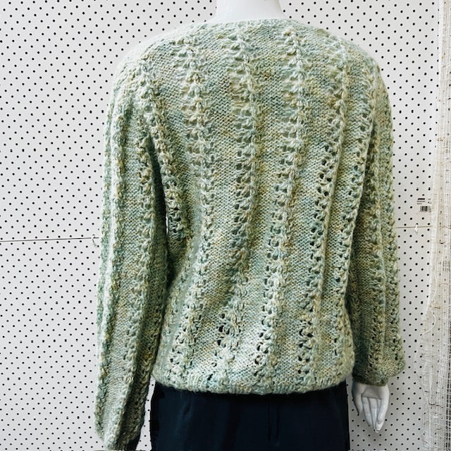 hand knitted / soft wool cardigan / s/m (3883291403259038203)