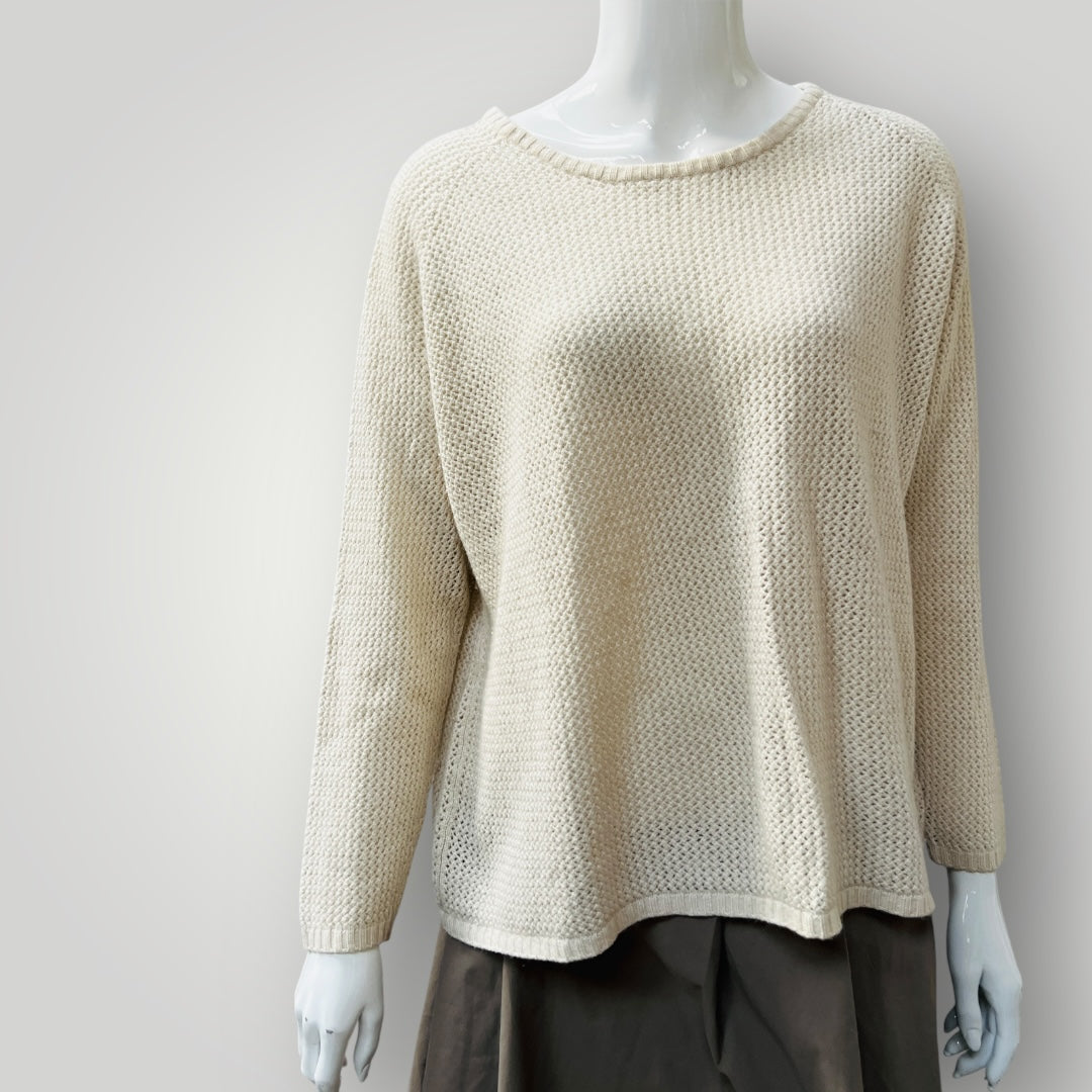 LITTLE JOE / silk cashmere jumper / L (3883369427565074221)