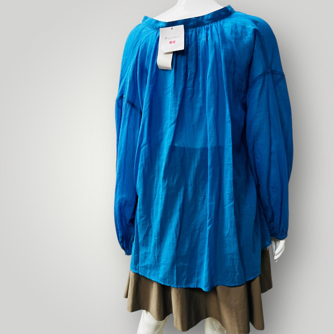 JW ANDERSON x uniqlo - / electric blue sheer top / XL (3883369464273047814)