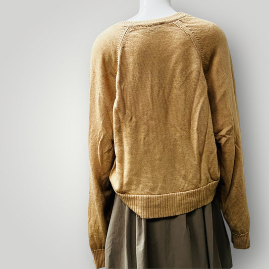 1980s nz vintage / TEKAU / v neck wool jumper / M (3883369491305719557)