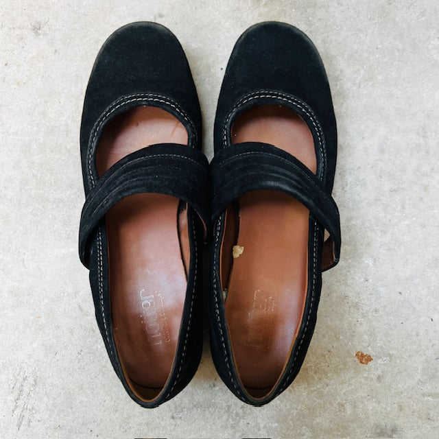 HOTTER / suede mary-jane flats / 41 (3883479684045947789)