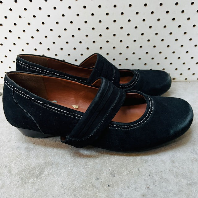 HOTTER / suede mary-jane flats / 41 (3883479687572159219)