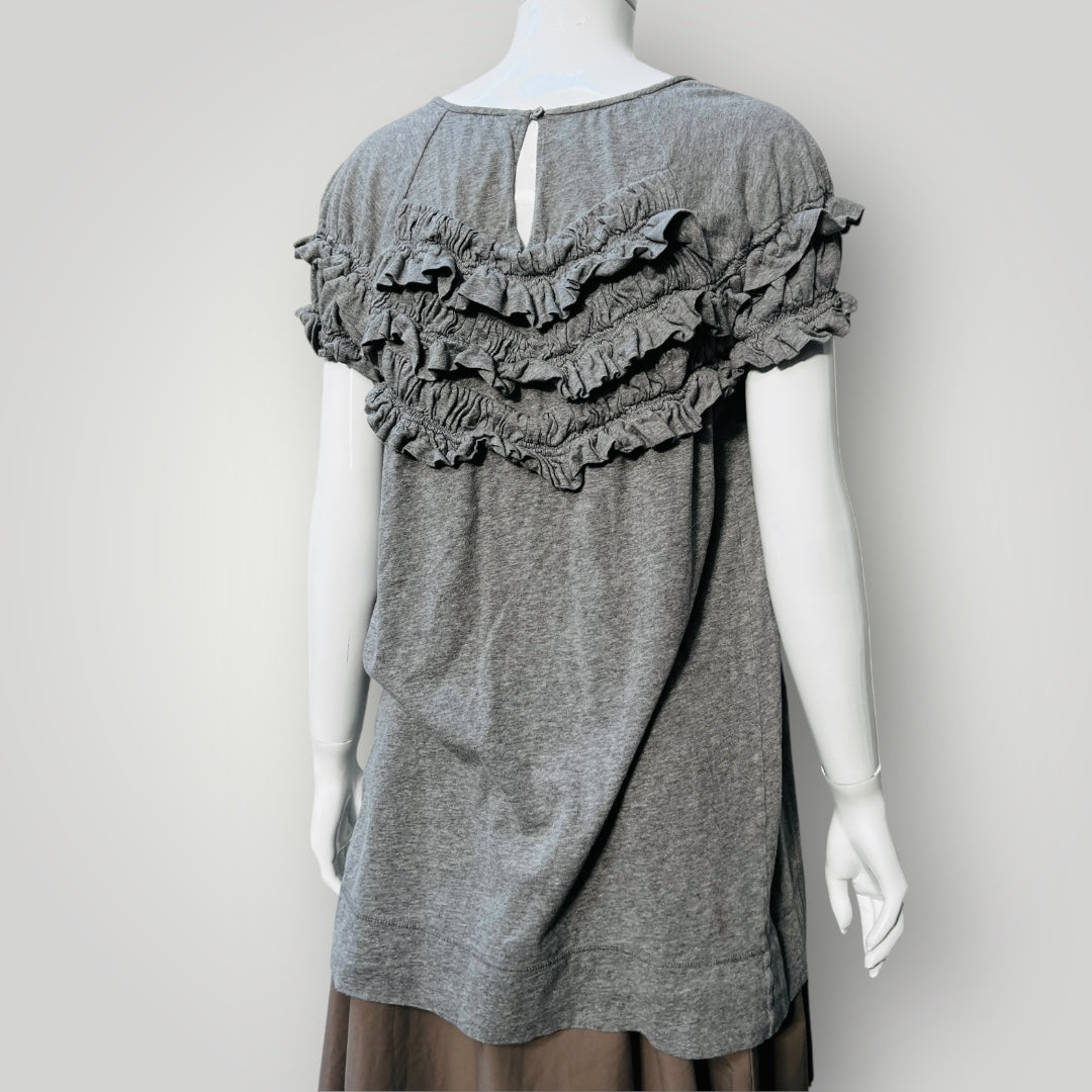 KAREN WALKER / frills shirt / 10 / nz made (3883809634464317072)
