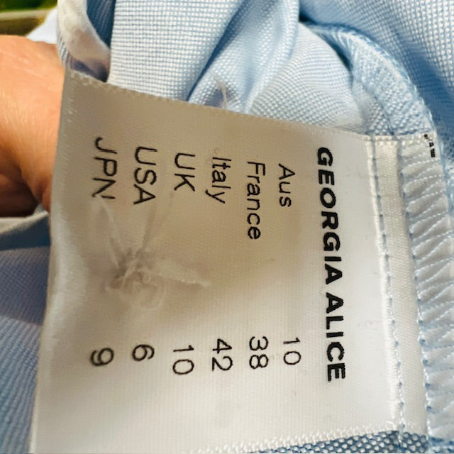 GEORGIA ALICE / bell sleeve shirt / 10 / made in nz / BNWT / $479rrp (3883907010693073453)