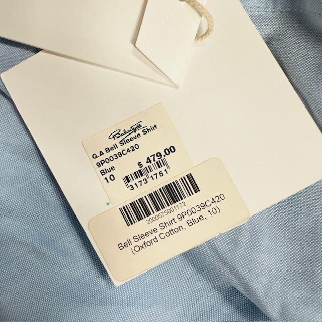 GEORGIA ALICE / bell sleeve shirt / 10 / made in nz / BNWT / $479rrp (3883907012210463835)
