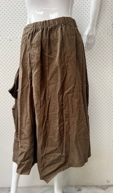 HANDMADE / linen skirt / s (3883988440711026921)
