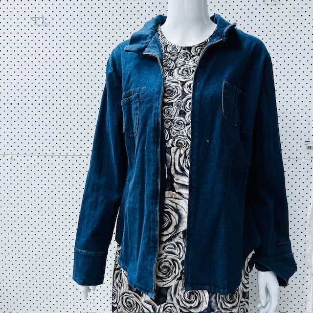 2000s nz vintage / VERGE / denim chore jacket / L / nz made (3883996314730991321)