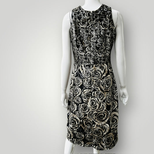 velvet / sleeveless floral dress / s (3883996335010307961)