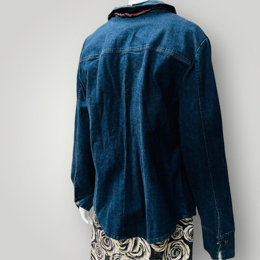 2000s nz vintage / VERGE / denim chore jacket / L / nz made (3883996669418163321)