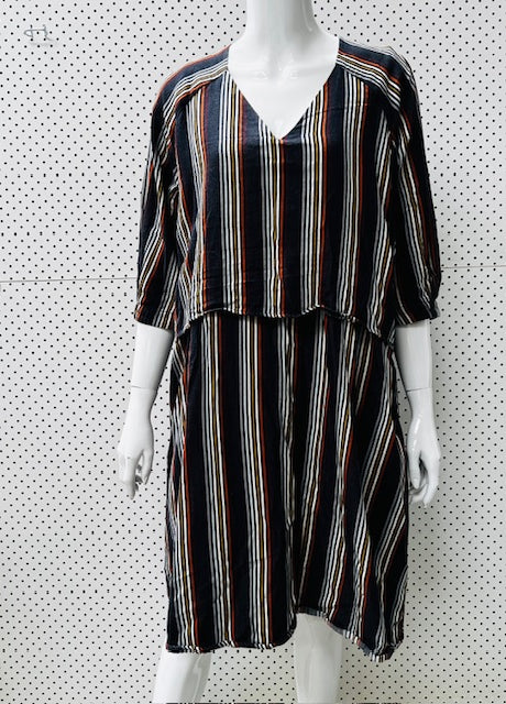 KOWTOW / collete dress / stripe / s / nz made / $280rrp (3884001002610454117)