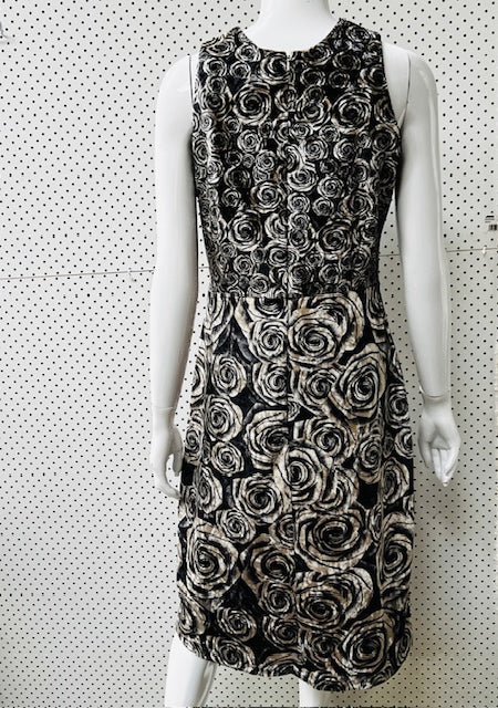 velvet / sleeveless floral dress / s (3884067030092730397)