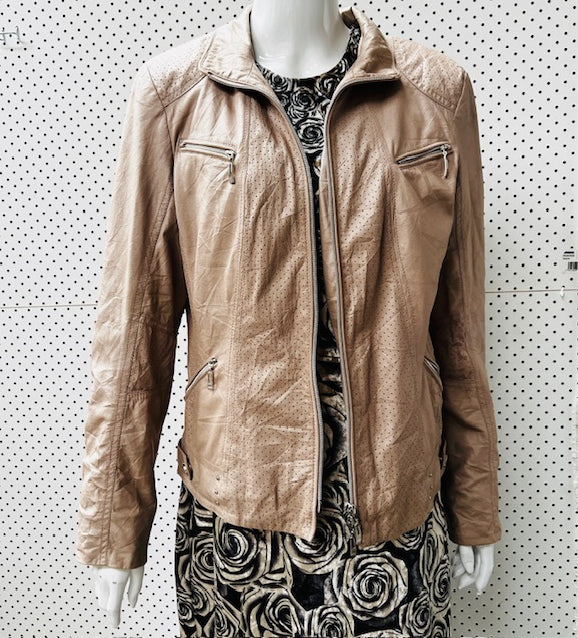 BONiTA / vegan leather jacket / 38 (3884071538047309168)
