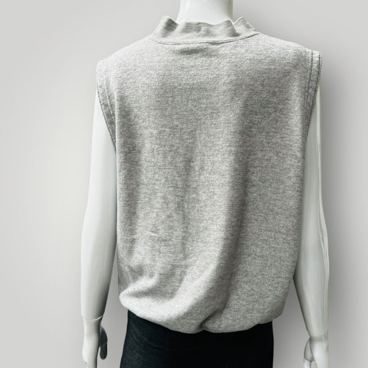 NIKE JAPAN / sleeveless grey tank sweatshirt / m (3884154972643190931)