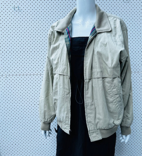 1990s vintage / 'kolon' reversible tartan streetwear jacket / L Jackets